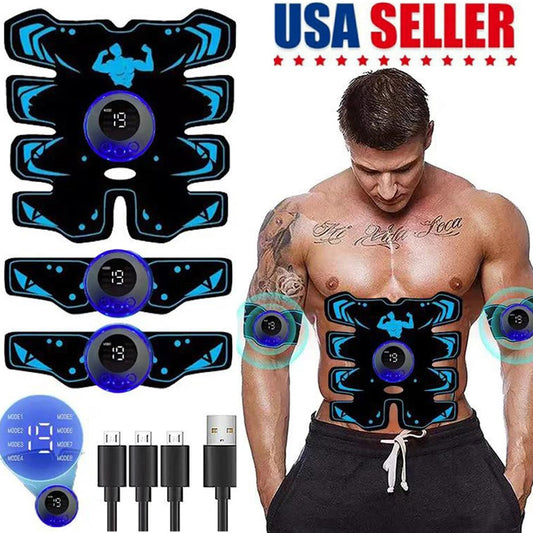 Portable Abs Stimulator Tactical Abdomen Arm Leg Belly Toning Exercise Belt US