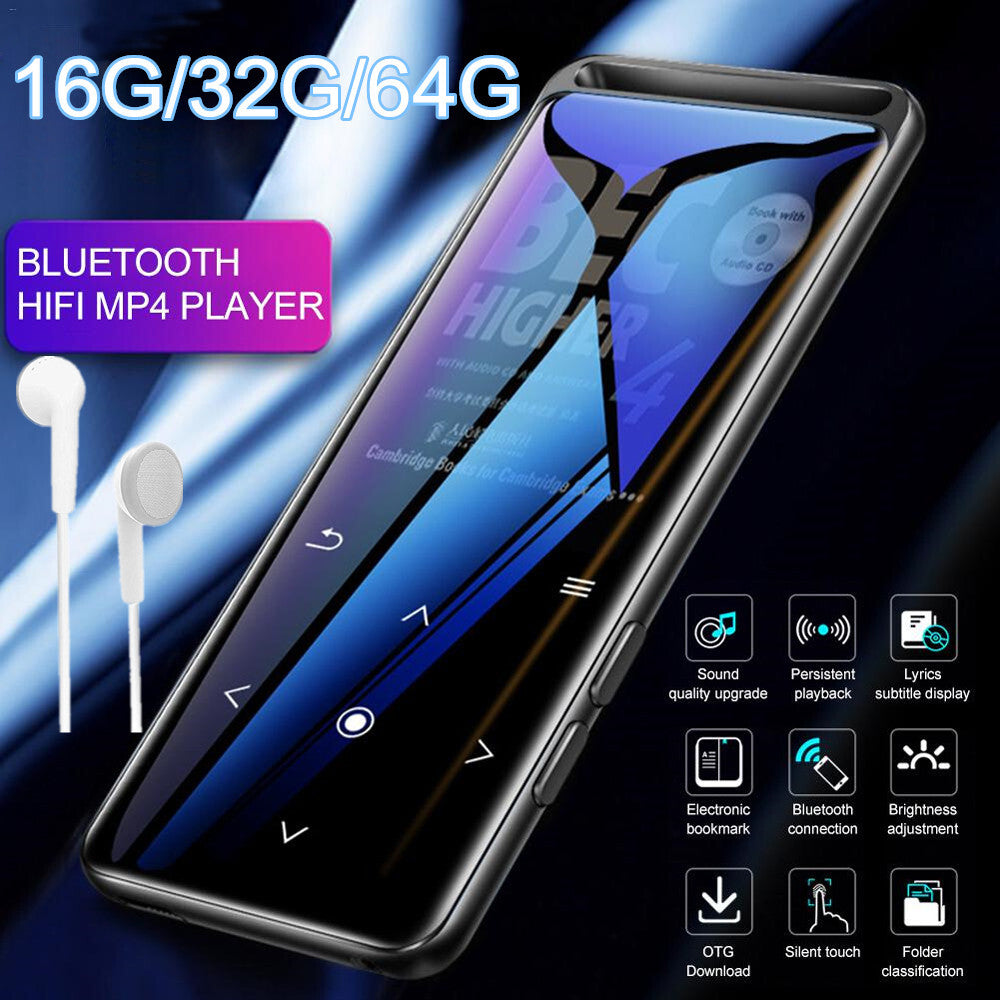 Bluetooth 5.0 MP3 Player Hifi Lossless Sound FM Radio Music Voice Recorder USA