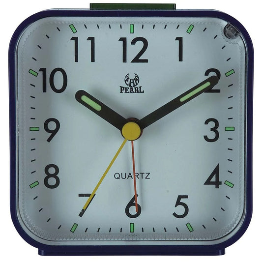 Alarm Clock LED Desk Nightlight Snooze Quiet Non Ticking Battery Powered Bedroom