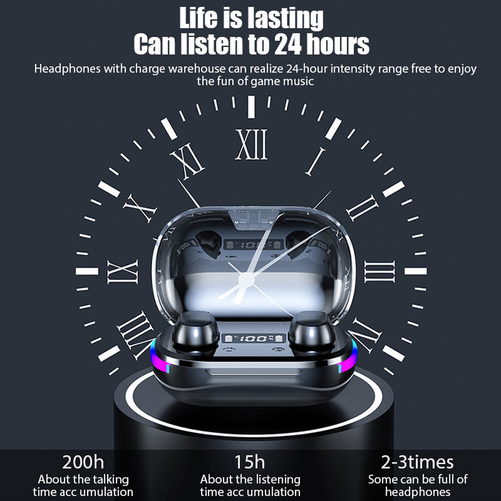 Bluetooth 5.3 Earbuds TWS True Wireless Headphones Earphone Waterproof All Phone