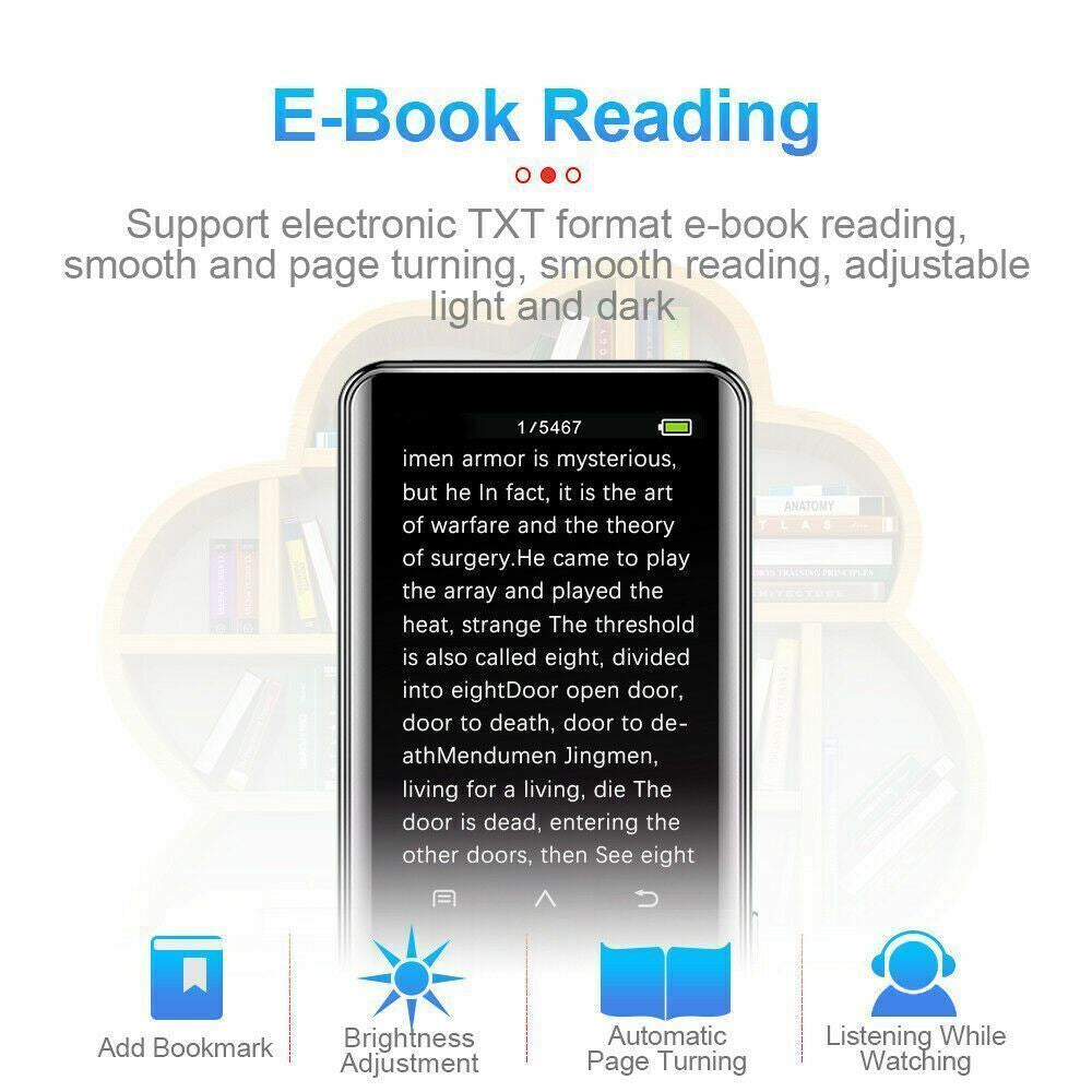 Bluetooth MP3 Player MP4 Media FM Radio Recorder HIFI Sport Music Speakers US