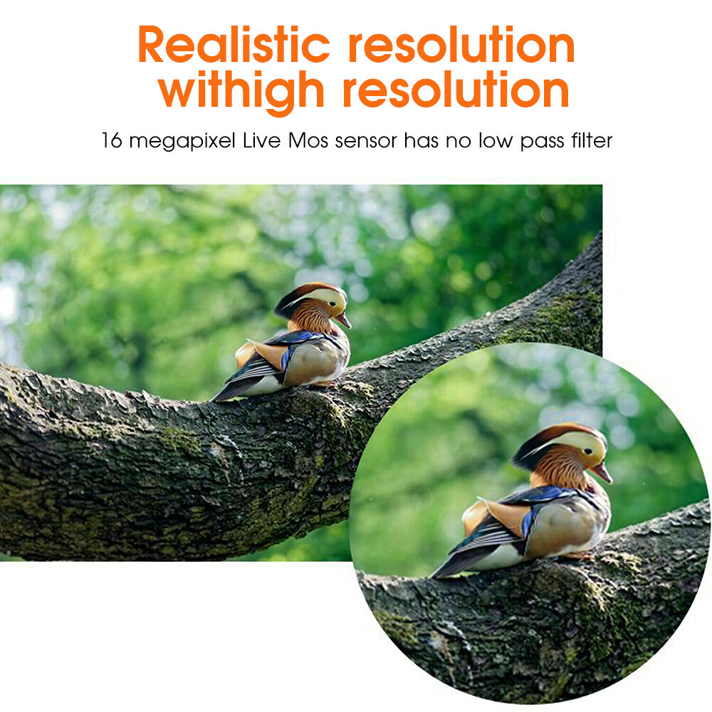 Digital Camera 2.4 Inch TFT LCD Screen 4X Zoom HD 16MP 1080P Anti-Shake Mic US