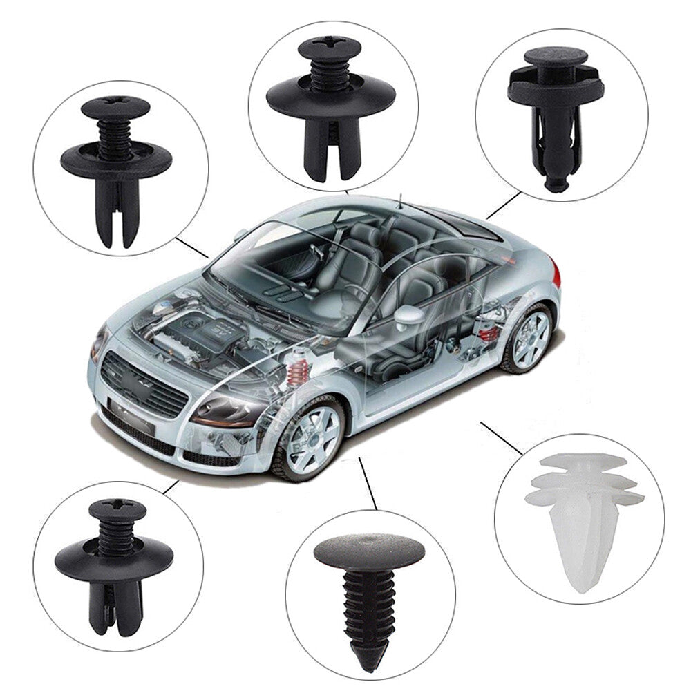 Car Accessories Clip Trim Push Pin Rivet Bumper Door Panel Retainer Fastener Kit