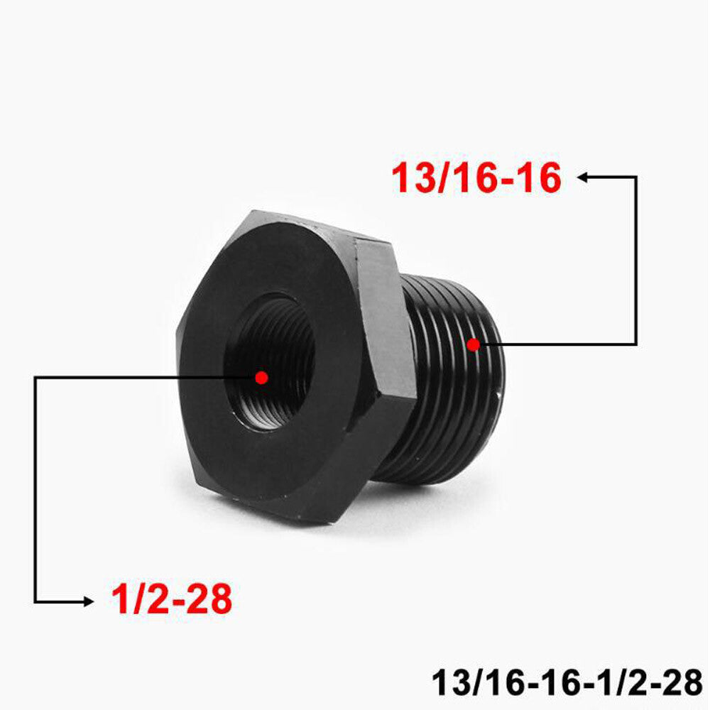4PCS Steel Thread Adapter 1/2X28 to 5/8X24 / 3/4X16 /13/16X16 / 3/4 NPT US