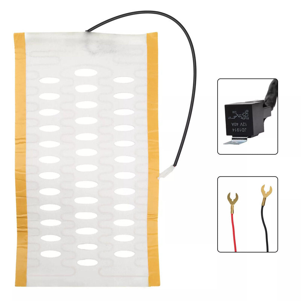 12V Universal Carbon Fiber Car Heated Seat Heater Kit with 3-Level round Switch