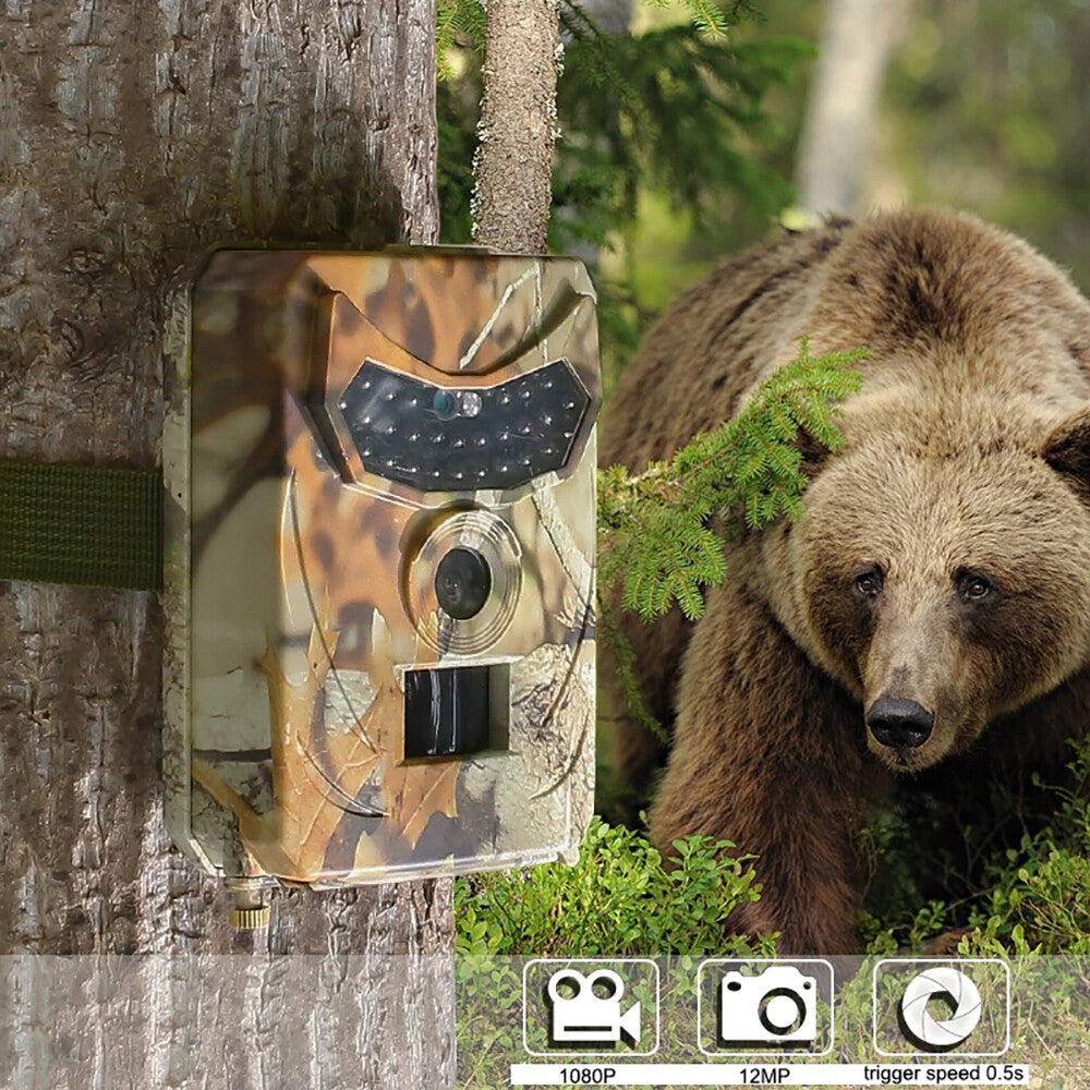 Trail Camera 1080P Hunting Outdoor Wildlife 12MP Scouting Cam Night Vision 2021