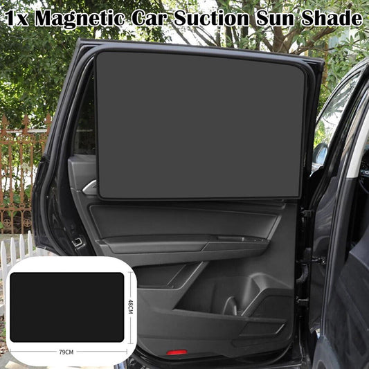 1X Magnetic Car Suction Sun Shade Curtain Full Shading Sunshade Accessories US