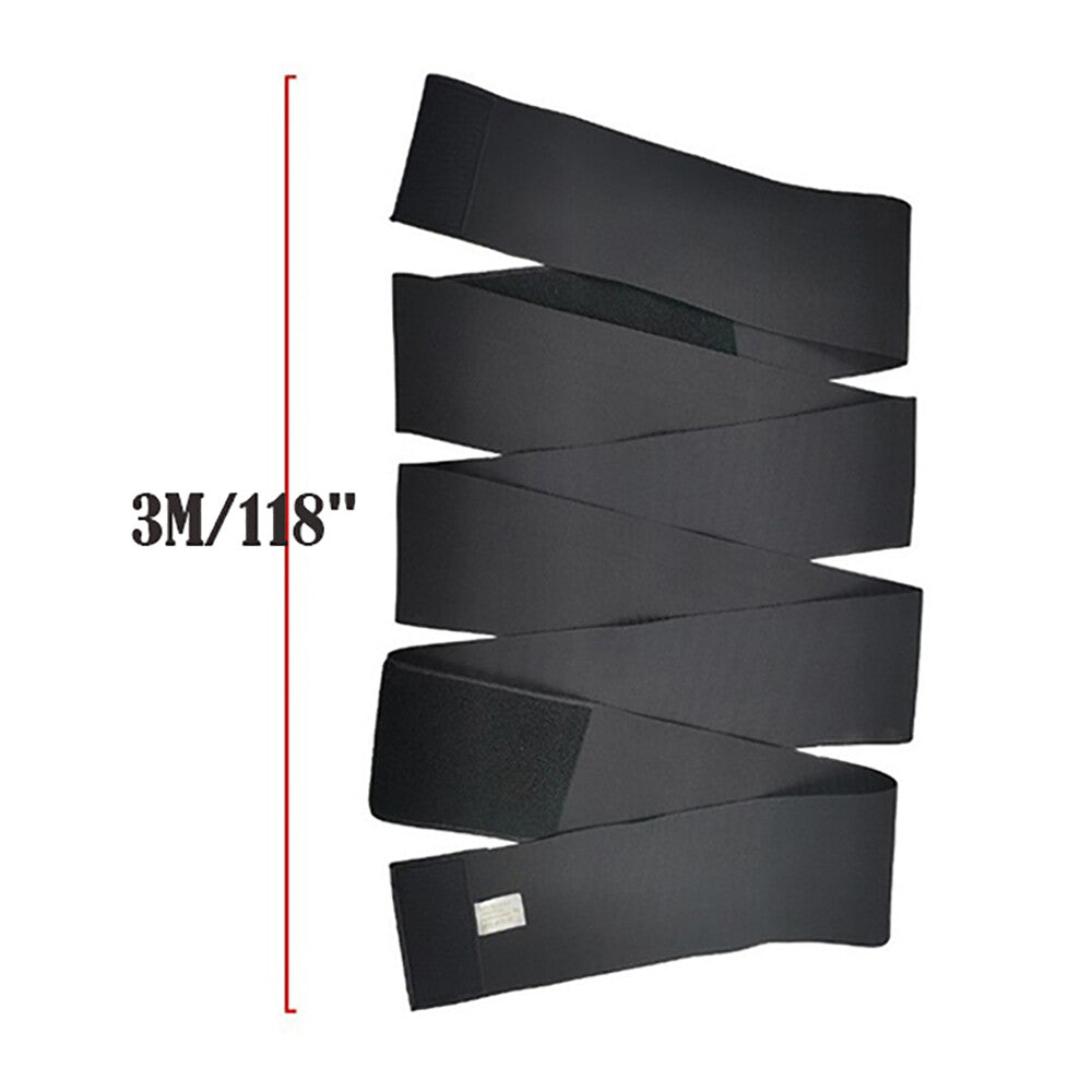 Lumbar Waist Support Snatch Me up Bandage Wrap Sauna Belt Trimmer Body Shaper US