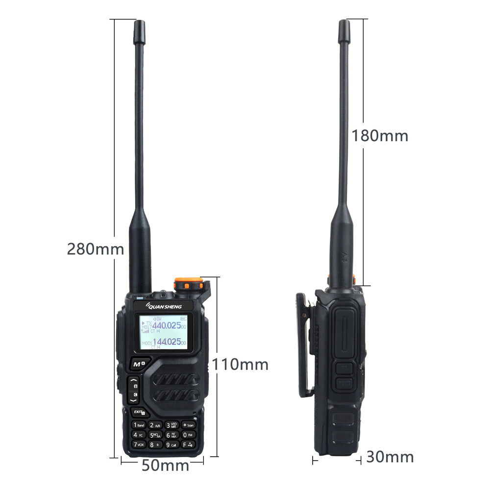Quansheng UV K5 Walkie Talkie Encrypt 50-599Mhz DTMF Repeater USB C HAM Radio US