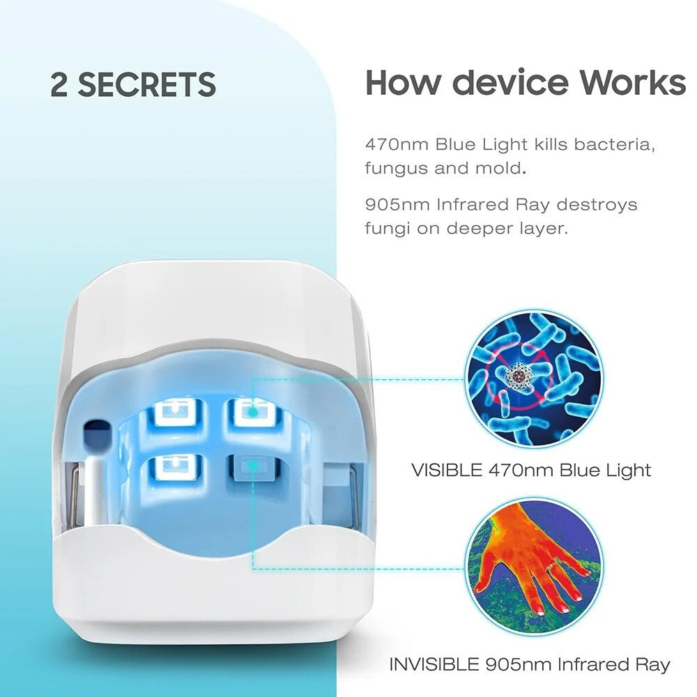 Nail Fungus Laser Treatment Device for Multiple Toenail Onychomycosis Remover US