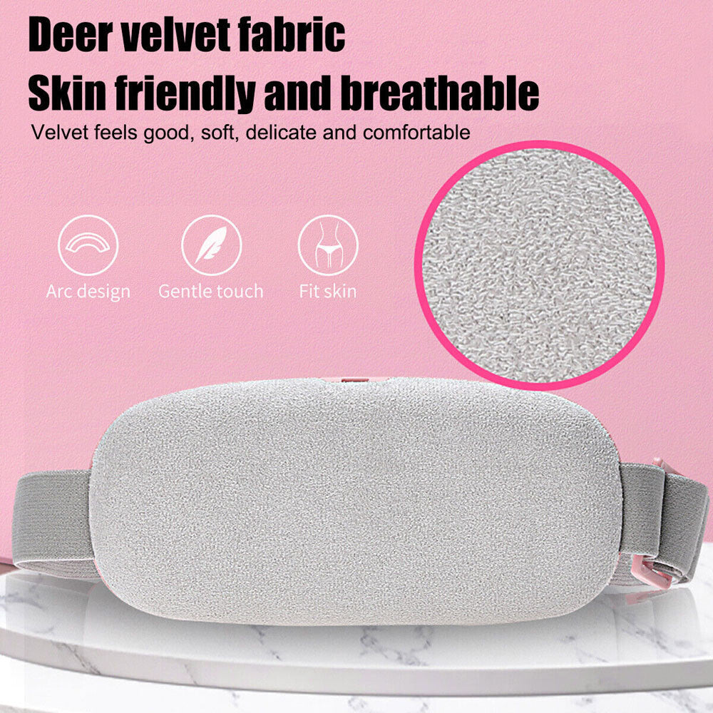Electric Heating Menstrual Vibration Pad Belt for Period Pain Relief Cramps US