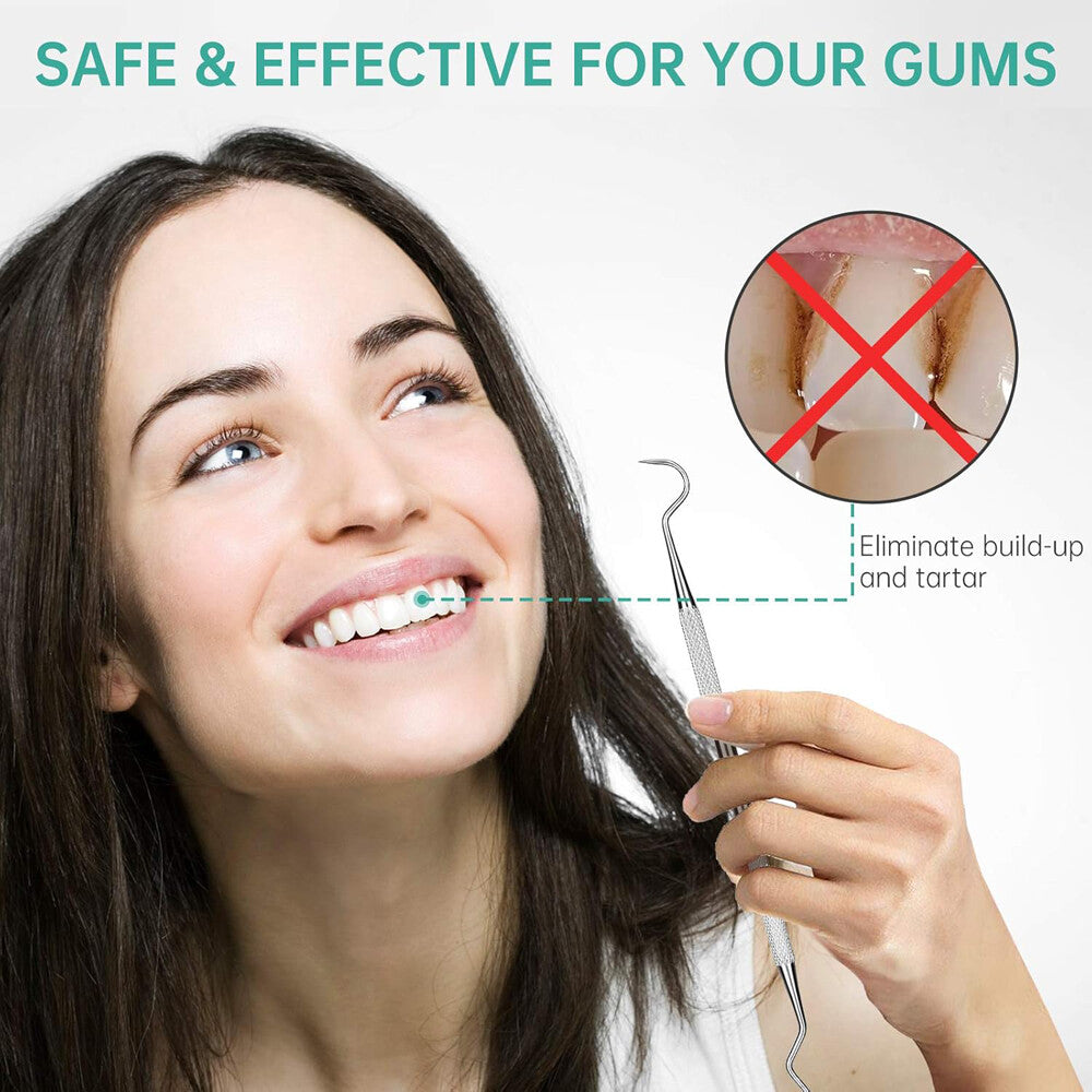 12PCS Dental Probe #5 Explorer Double Ended Denture German Grade Instruments US