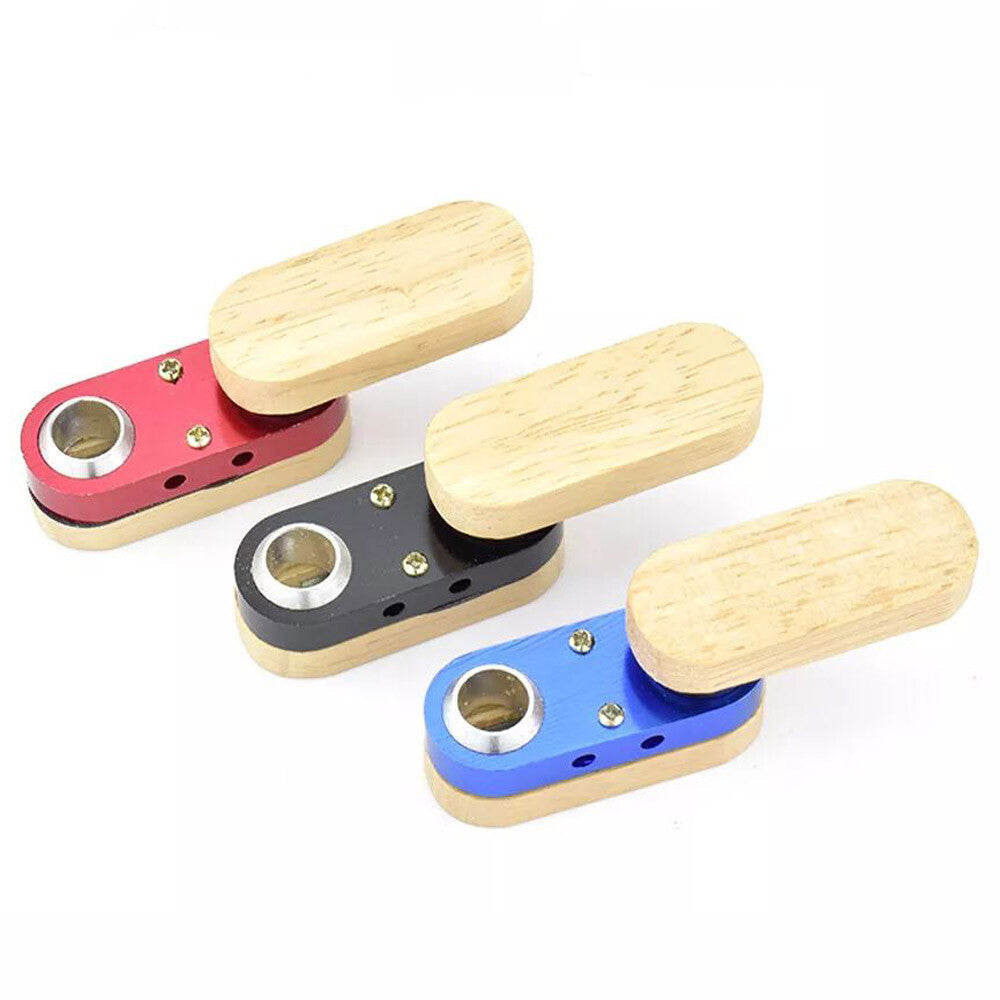 2" Colored Wood Metal Wooden Monkey Tobacco Smoking Hand Pipe Fashion Design US