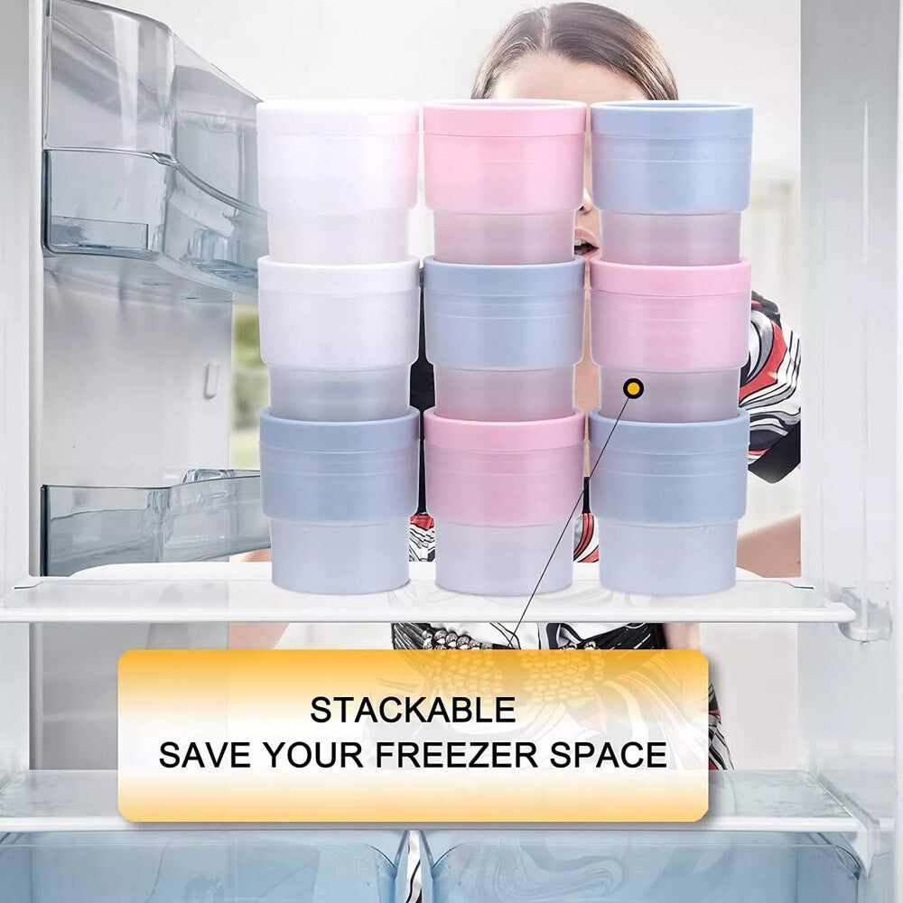 Slow-Melting Stackable Large Ice Cube Mold Maker for Whisky Cocktails Beverage