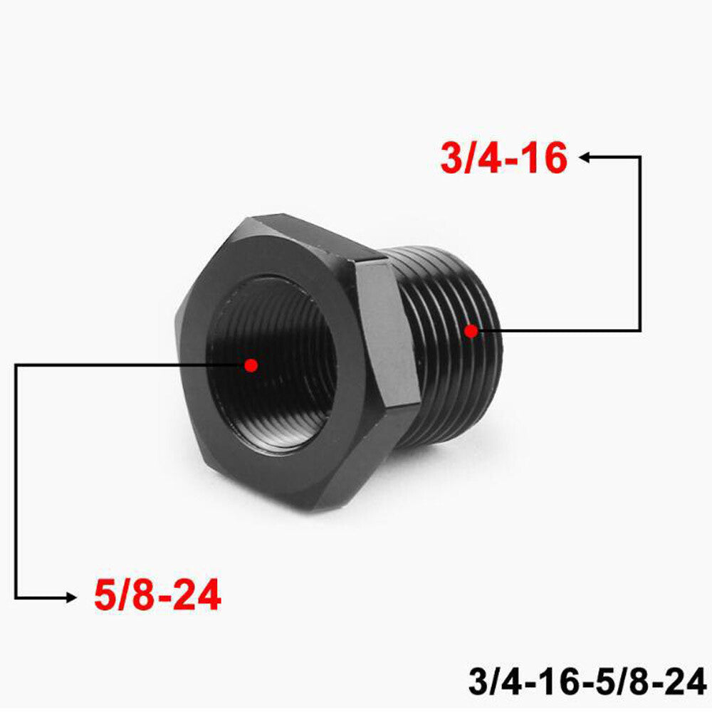 3 Pack Steel Thread Adapter Convert 5/8X24 to 3/4X16.13/16X1
