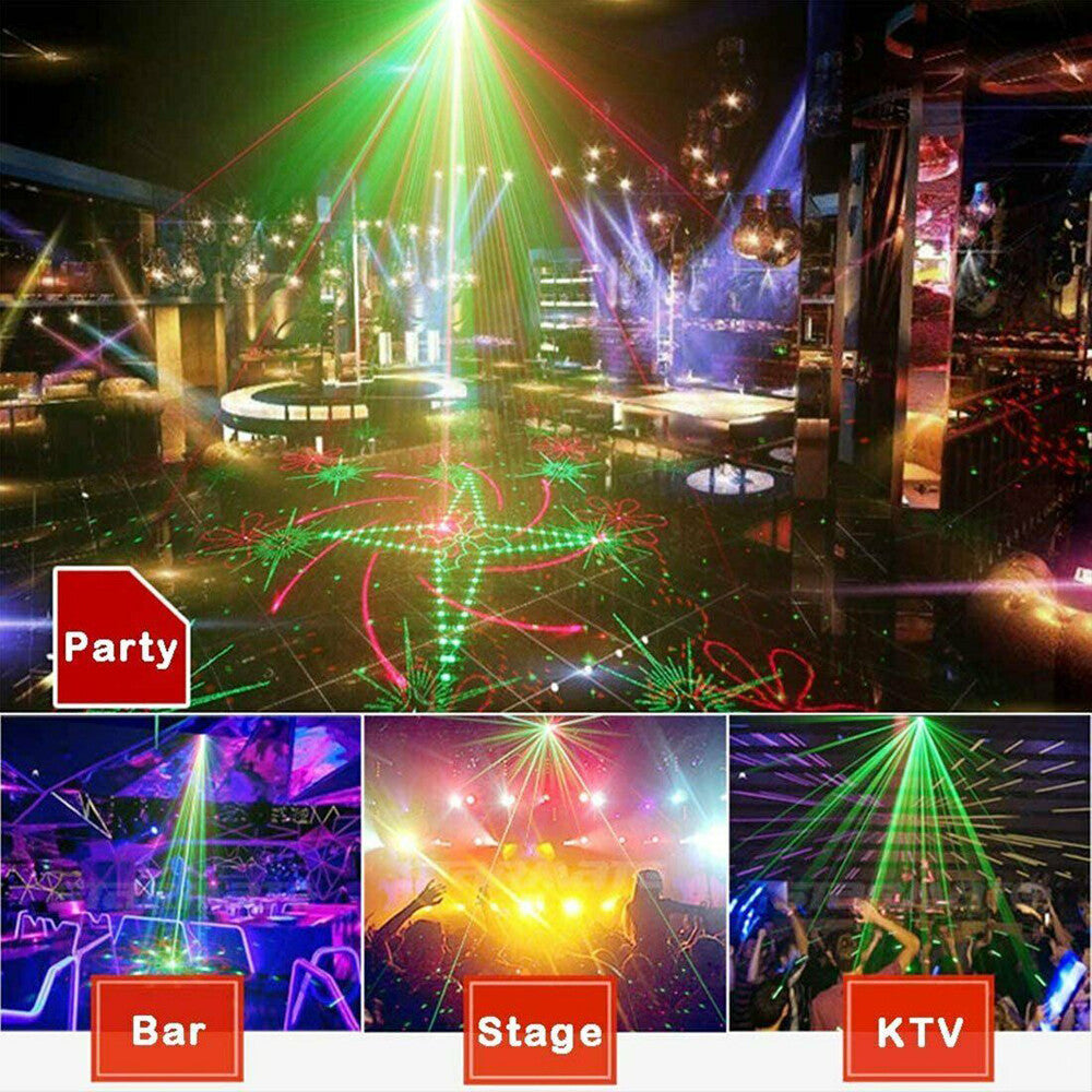 480Patterns Laser Projector Stage Light LED RGB DJ Disco KTV Show Party Lighting