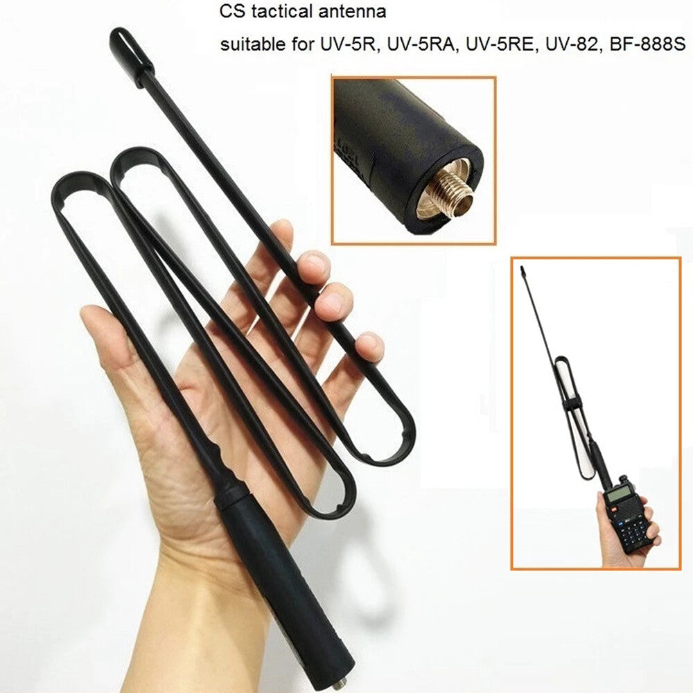 Tactical Antenna 42.5'' Sma-Female VHF/UHF for Baofeng UV-5R UV-82 Two Way Radio