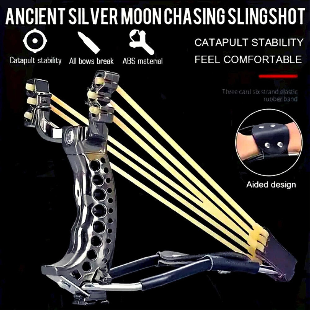 Hunting Slingshot Heavy Duty Wrist Western Kit Fit Adult Teens Outdoor Sports US