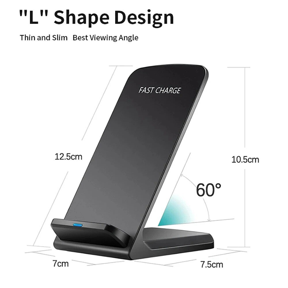 1/2 Pack 35W Wireless Fast Charger Stand Dock Cradle for Iphone Samsung Galaxy