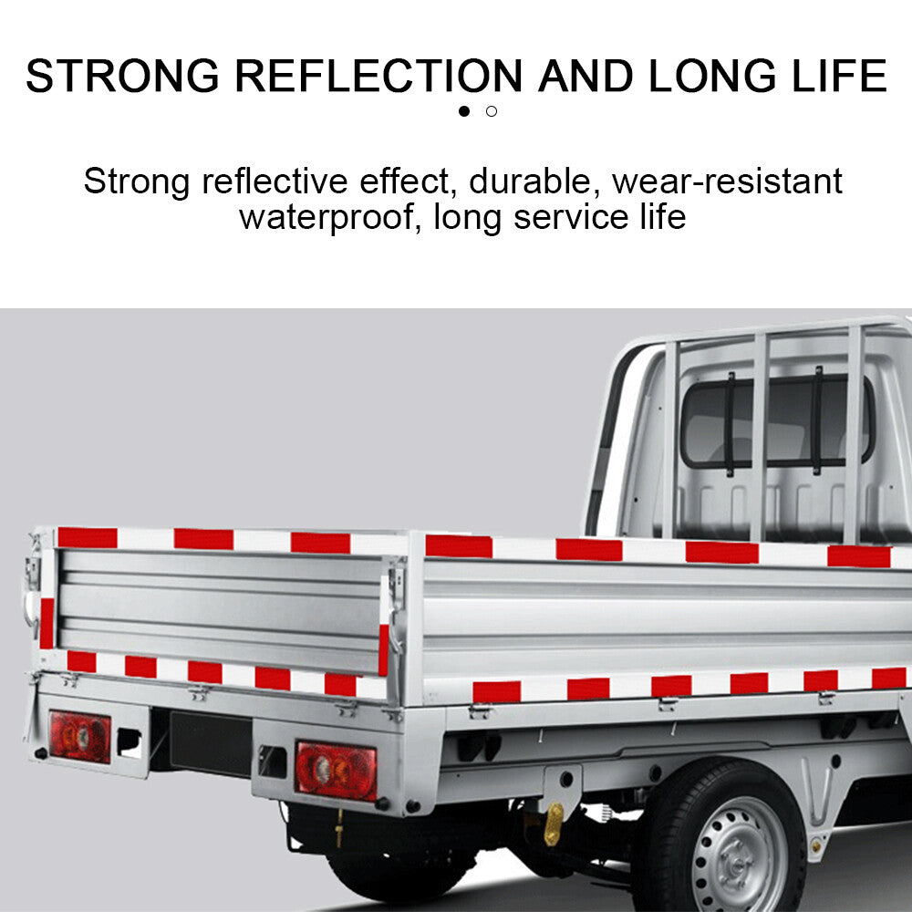 Reflective Trailer Safety Tape Conspicuity Tape Warning Sign Car Truck Red White