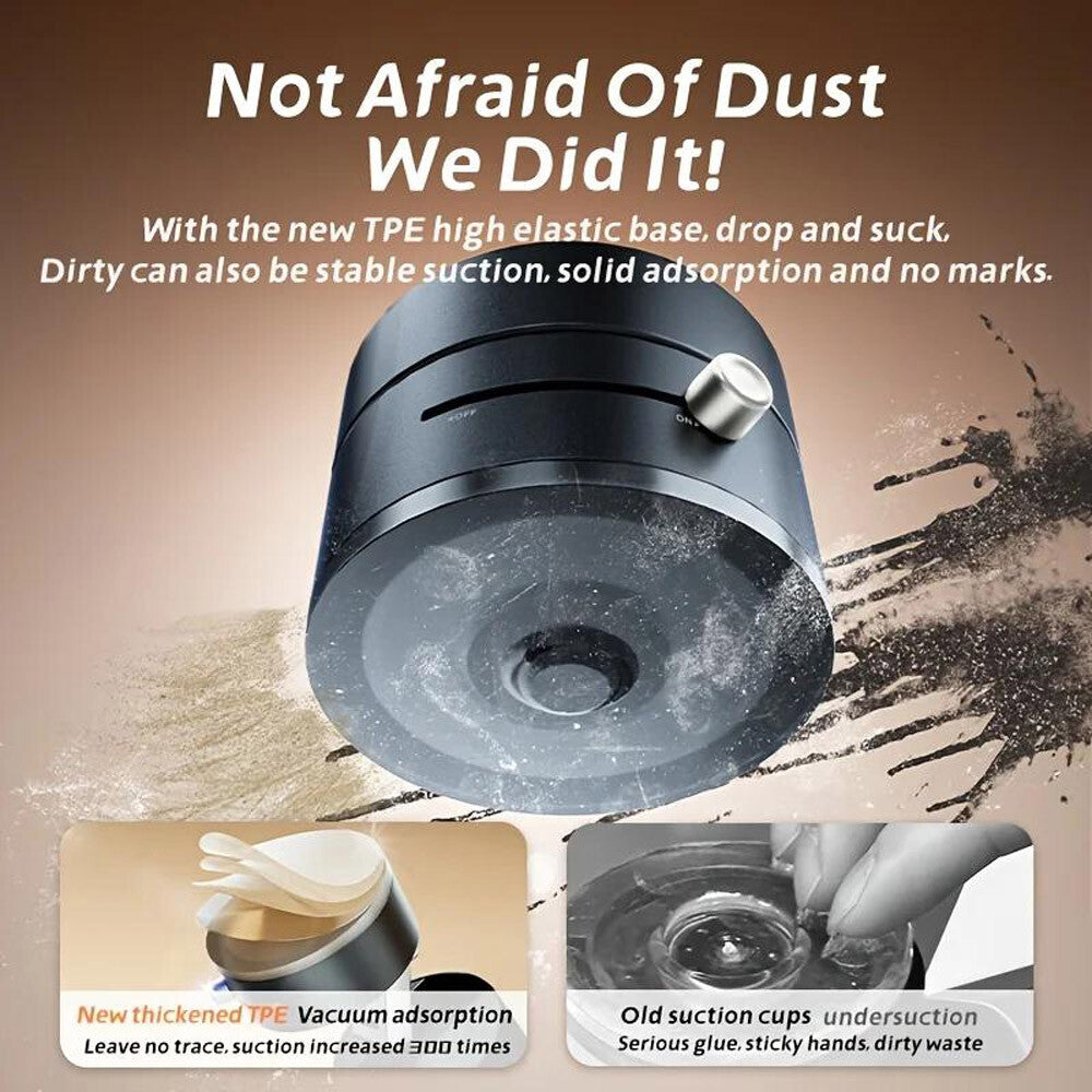 360 Vacuum Strong Magnetic Phone Holder Suction Cup Car Stand Foldable Car Mount