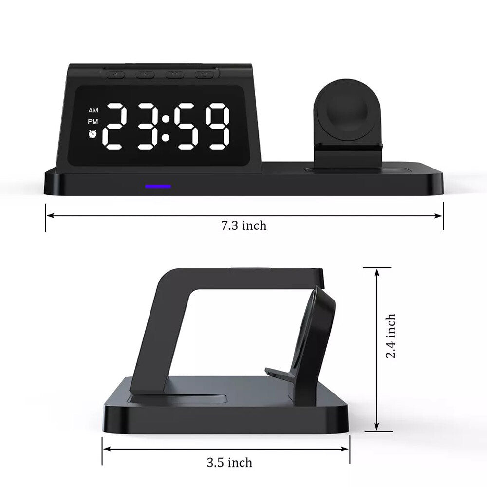 4In1 Fast Wireless Charger Station Dock for Apple Watch Iphone 15 14 13 Pro Max