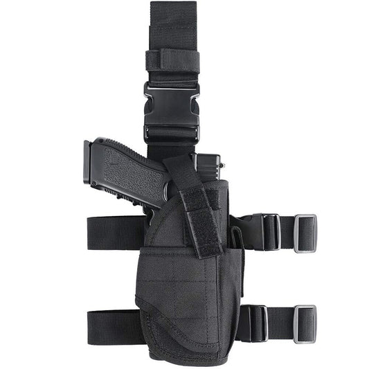 Tactical Holster Adjustable Pistol Gun Drop Leg Thigh Magazine Pouch Right Hand
