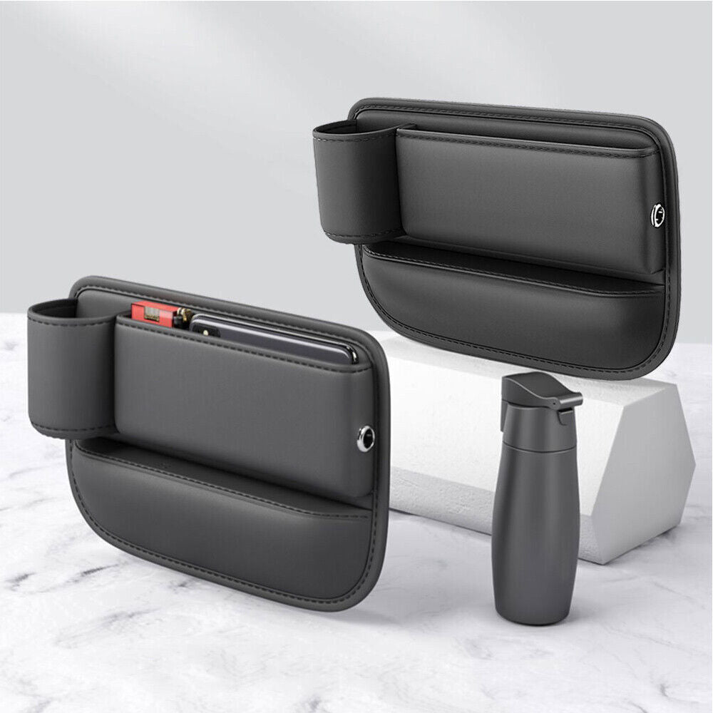 Left Side Car Accessories Seat Gap Filler Phone Holder Storage Box Organizer Bag