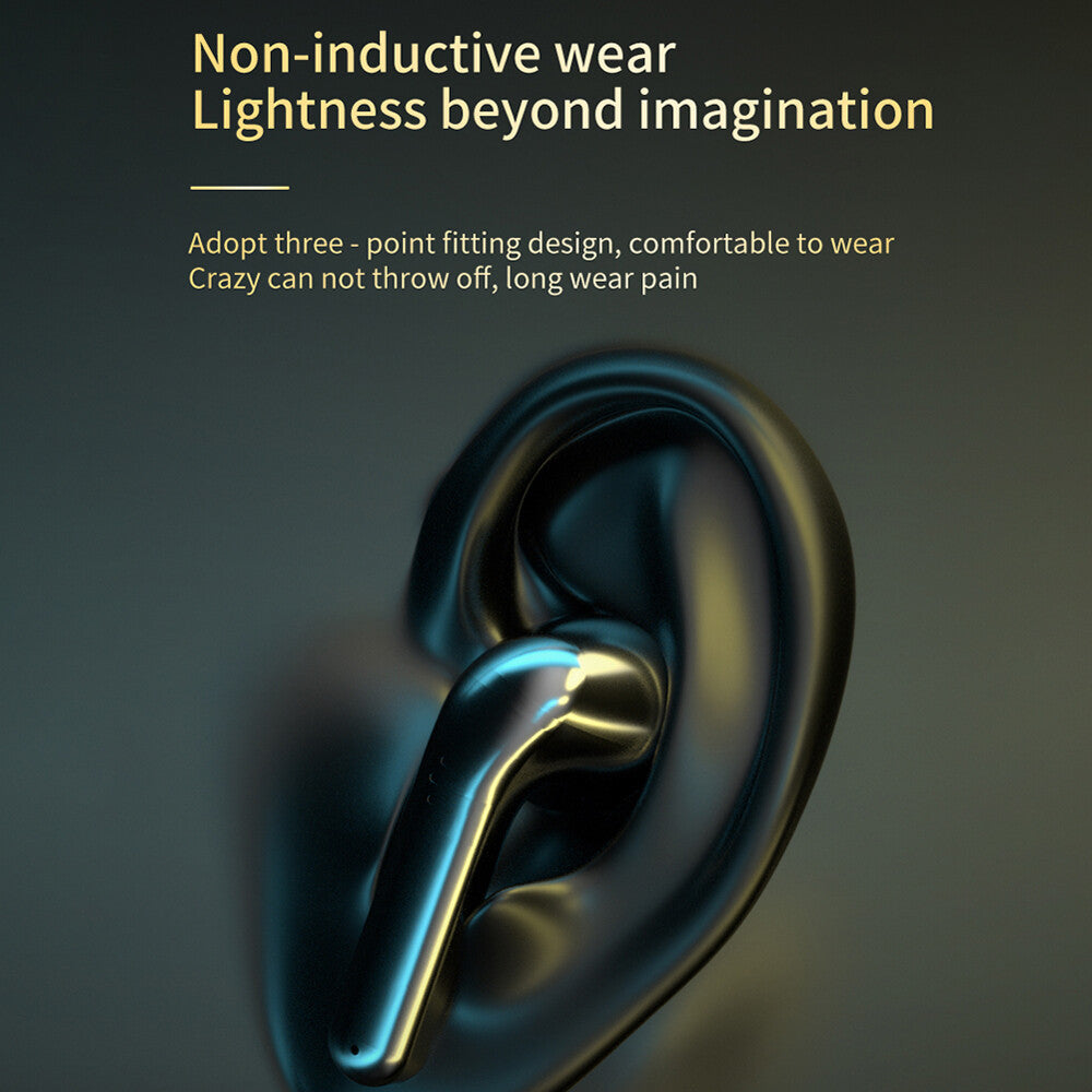 Bluetooth 5.2 True Wireless Earbuds Waterproof Headphones with Charging Case US