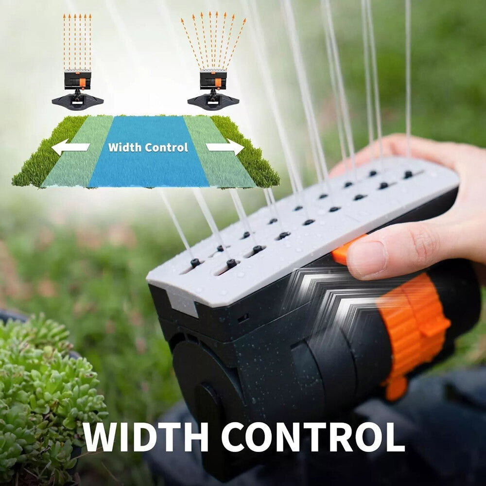 Mini Turbo Oscillating Sprinkler Garden Sprinkler with Large Base Adjustable US