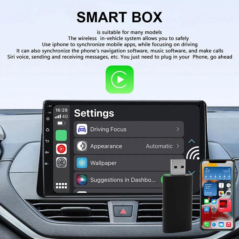 5Ghz AI Box Wireless Carplay Adapter for Iphone Plug and Play Carplay Dongle US