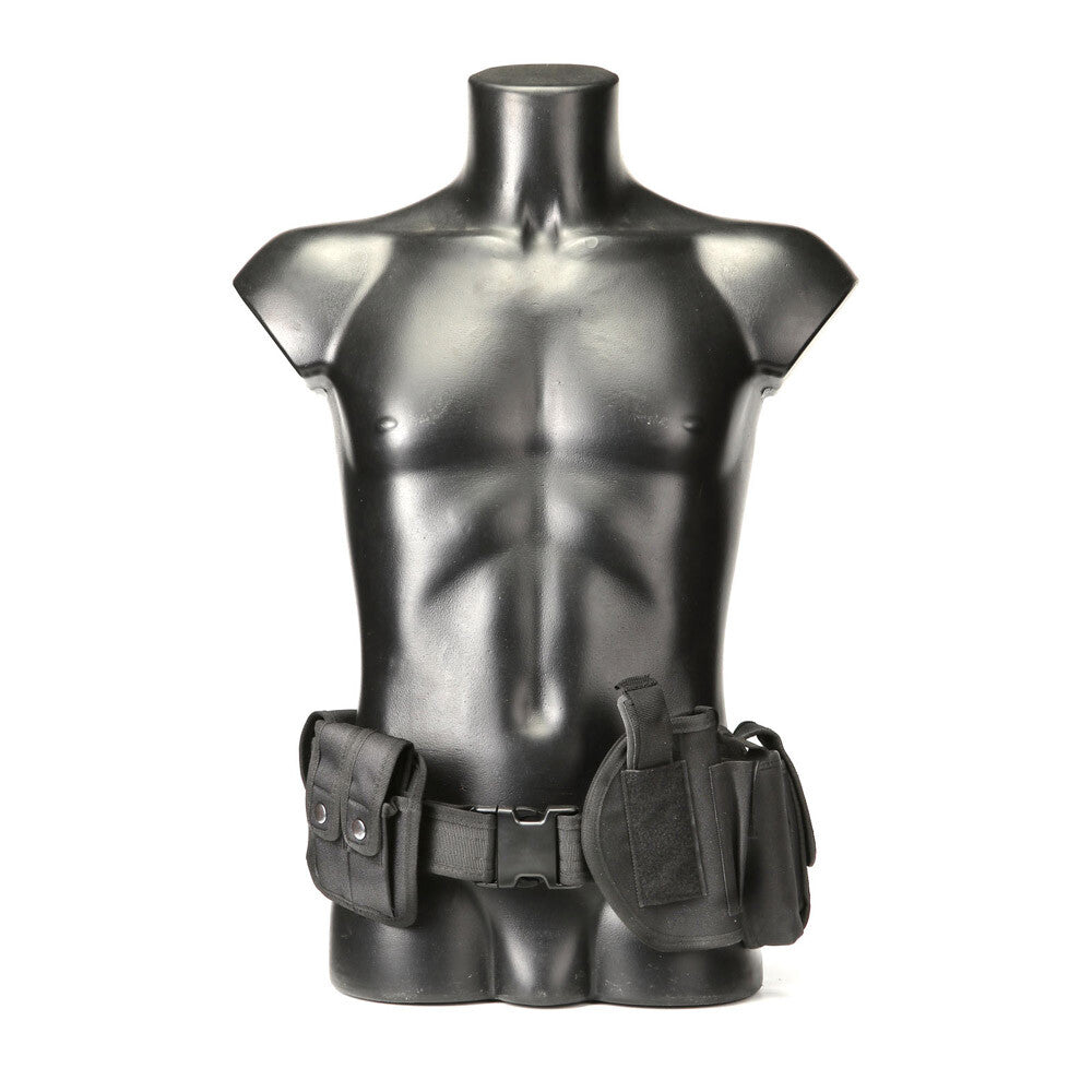 Tactical Nylon Police Security Guard Duty Belt Utility Kit System W/ Pouch USA