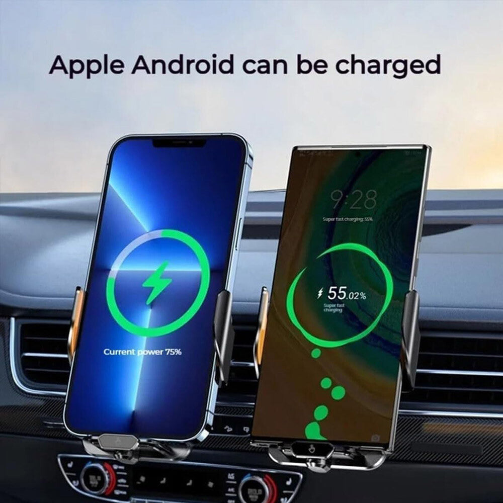 66W Fast Wireless Car Charger Automatic Clamping Mount Air Vent Phone Holder US