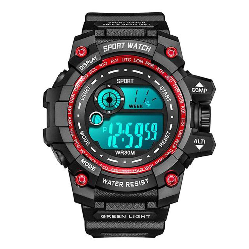 Wristwatch LED Digital Sports Watch Military Tactical Waterproof Shockproof US