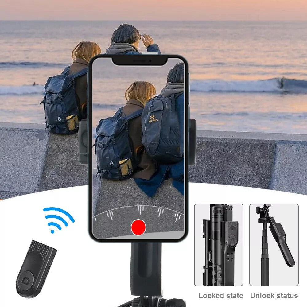 68" Wireless Selfie Stick Tripod Stand Foldable Remote for Phone Shooting Live