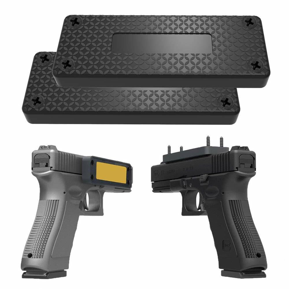 2 Pack 45 Lb Gun Magnetic Mount Holder Holster Concealed Pistol for Car Bed Desk