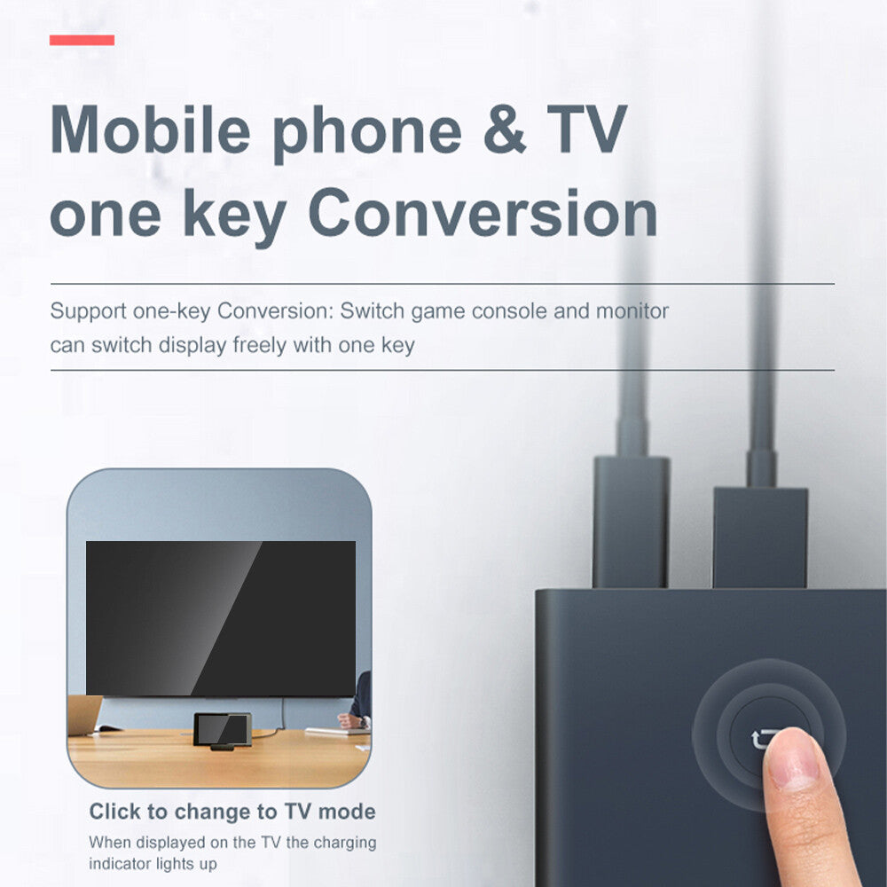 Docking Station Stand Charging Dock 4K TV HDMI Adapter for Nintendo Switch US