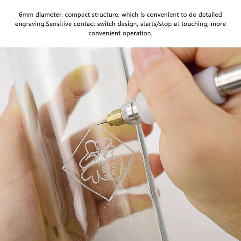 35000R/M Electric Graver Pen Engraving Tool Kit for Jewelry Wood Metal Glass US