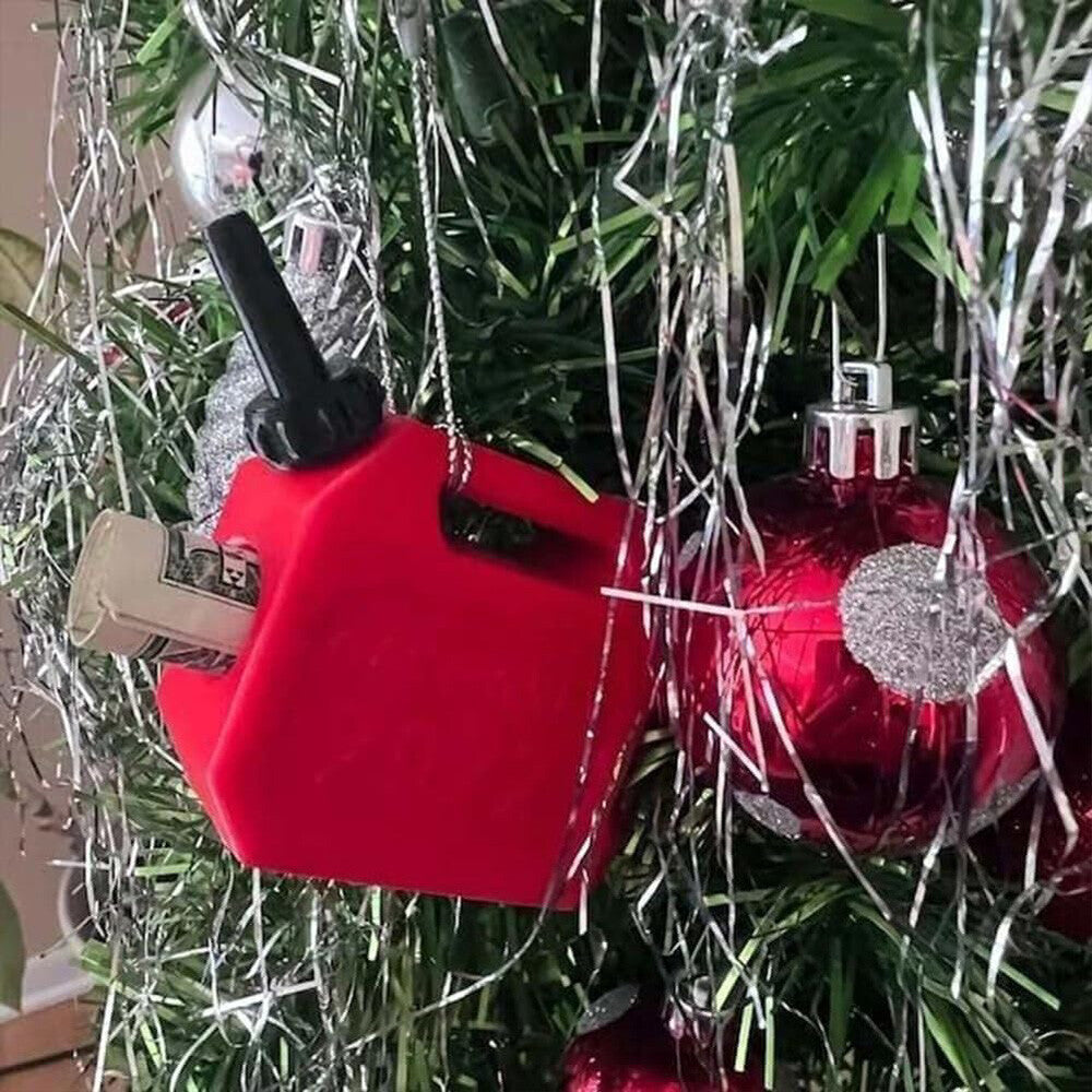 Christmas Gas Money Oil Can Xmas Tree Decoration Festive Party Ornament US 2023