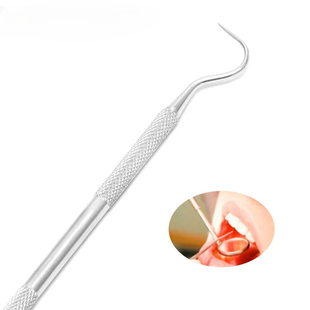 12PCS Dental Probe #5 Explorer Double Ended Denture German Grade Instruments US