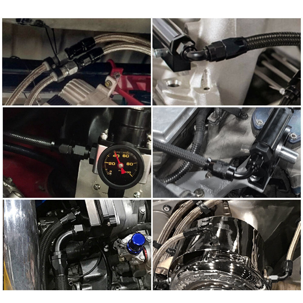 2PCS 6AN 8AN 10AN Swivel Oil/Fuel/Air/G