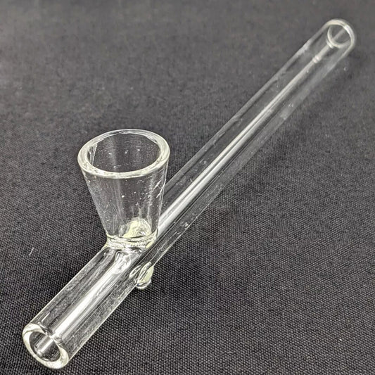 5.75" Clear Glass Tobacco Herb Smoking Steamroller Style Mini Hitter Hand Pipe