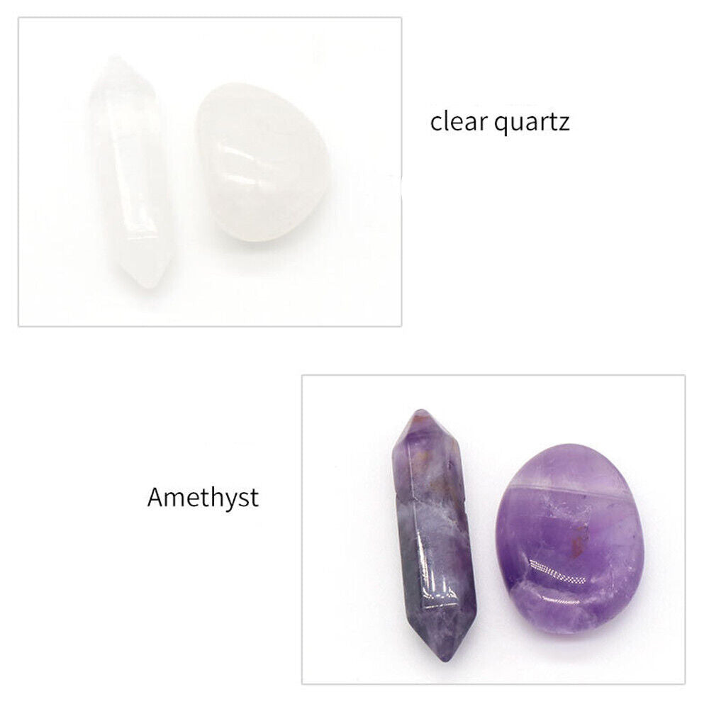 Natural Obelisk Quartz Crystal Healing Stone Wand Meditation Therapy Point Tower