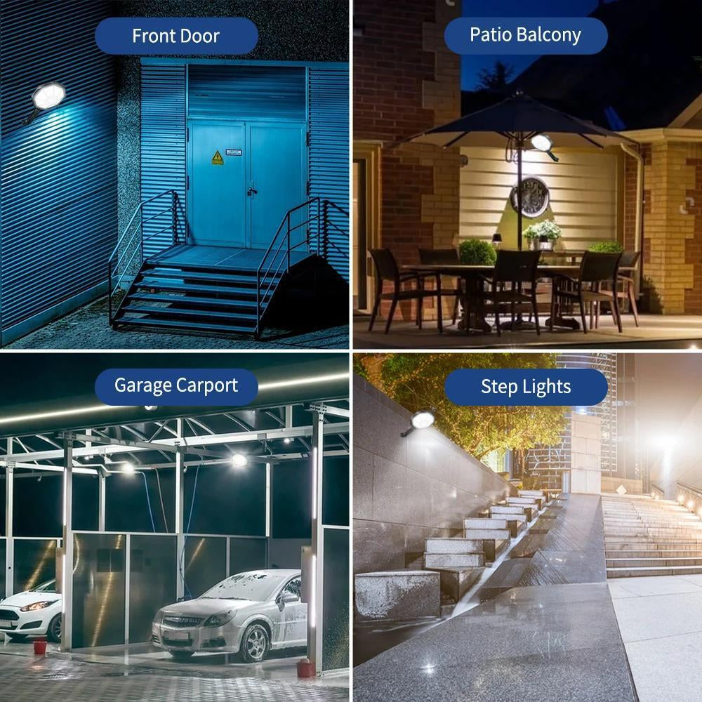 Solar Light Outdoor Motion Sensor Wall 168LED Waterproof Garden Yard Street Lamp