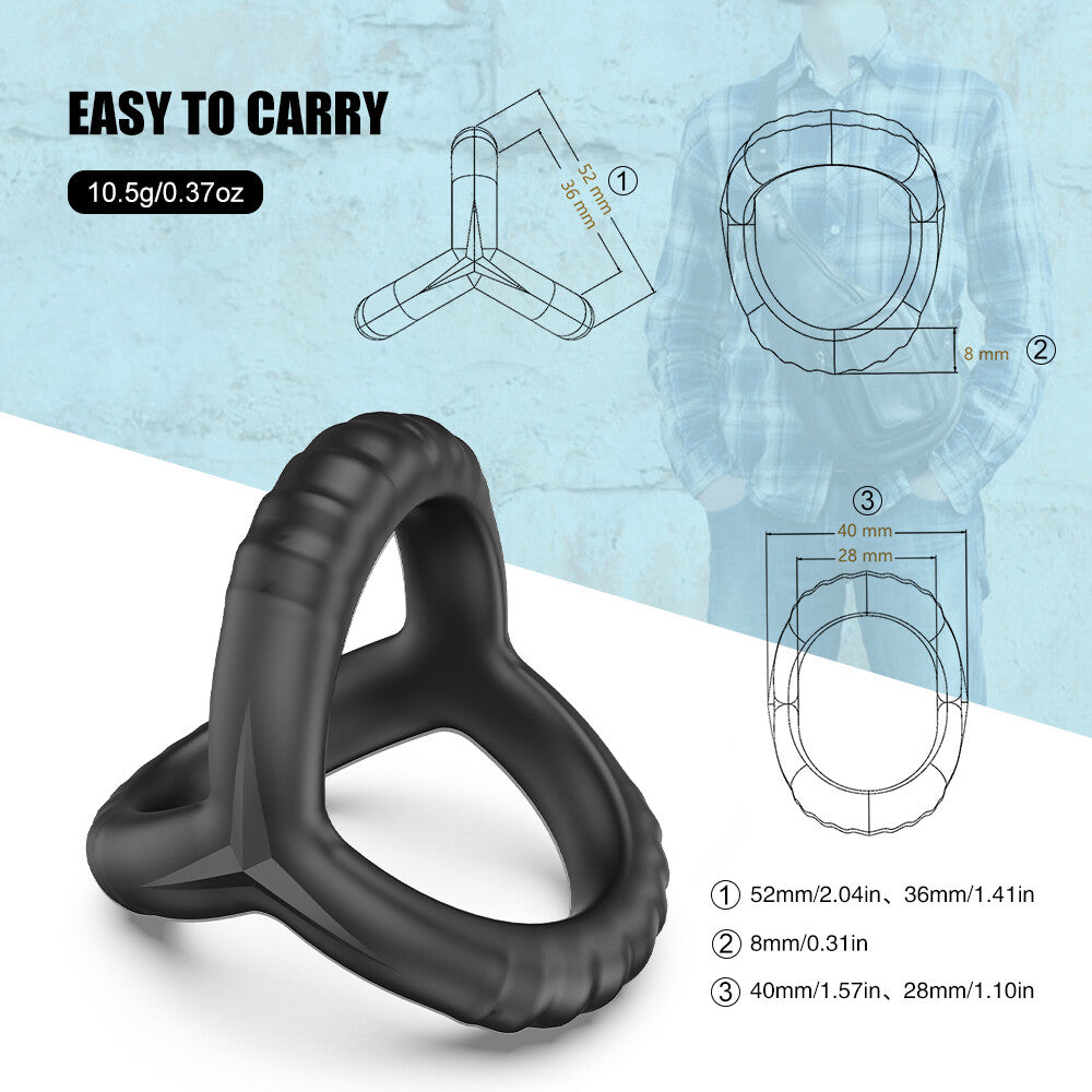 Stronger Erection Silicone Cock Penis Ring Longer Harder Adults Sex Toys for Men