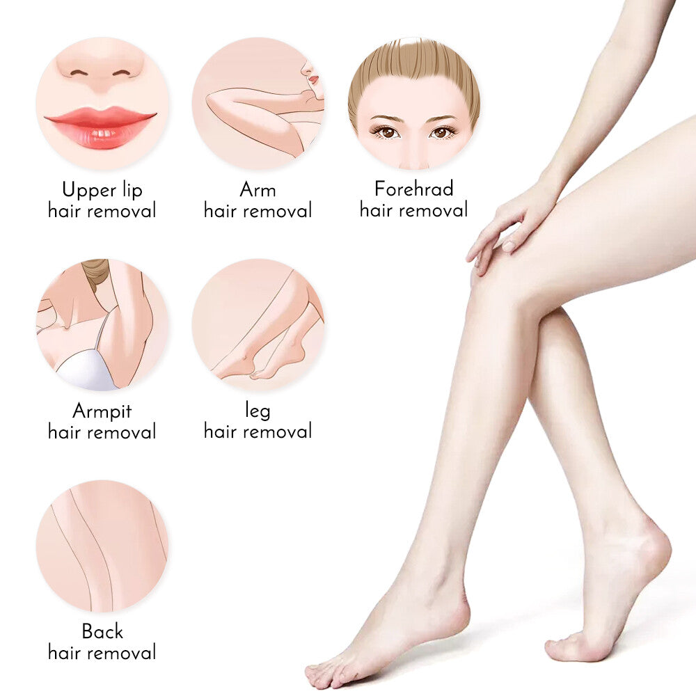 Roll on Depilatory Wax Hot Wax Warmer Heater Cartridge Hair Removal Waxing Kit