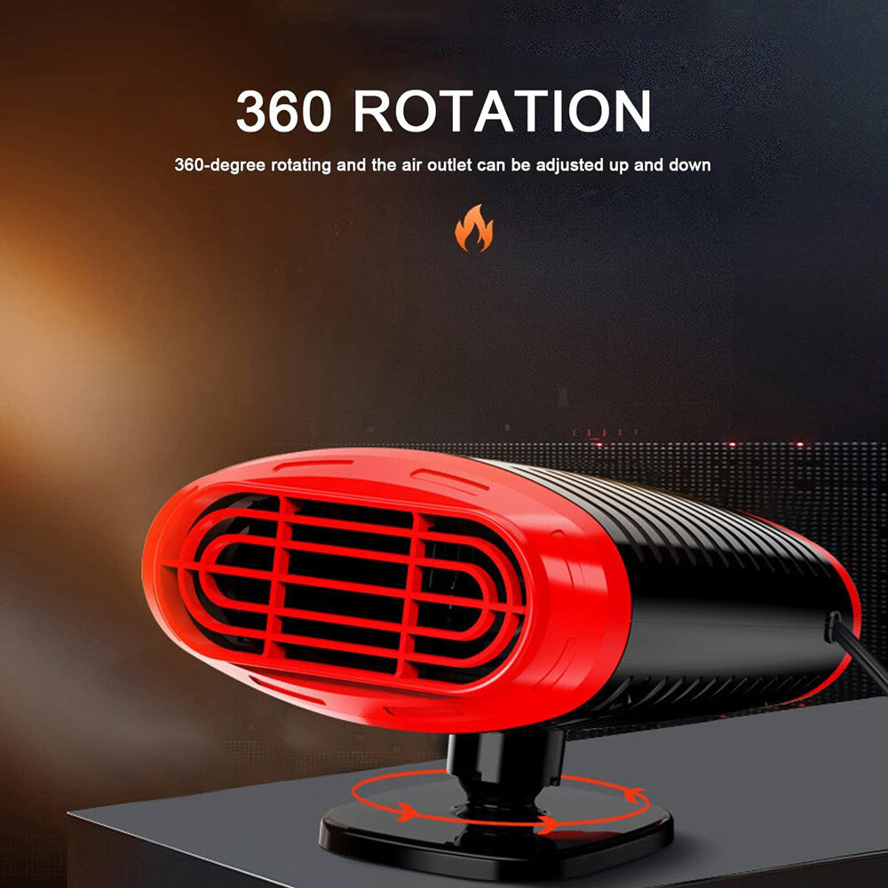 1000W Heater Portable Heating Cooling Fan Defroster Demister for Car Truck 12V