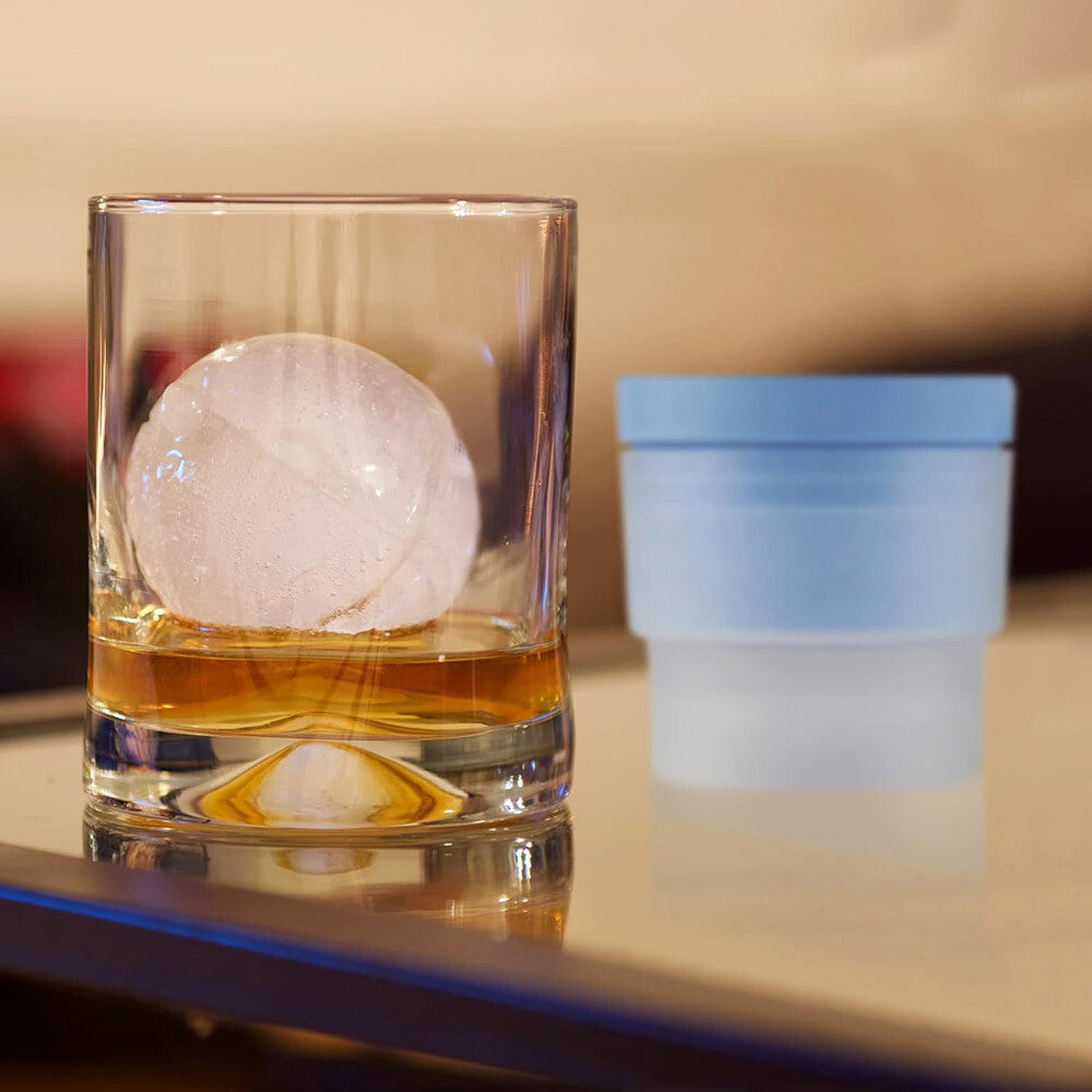 Slow-Melting Stackable Large Ice Cube Mold Maker for Whisky Cocktails Beverage
