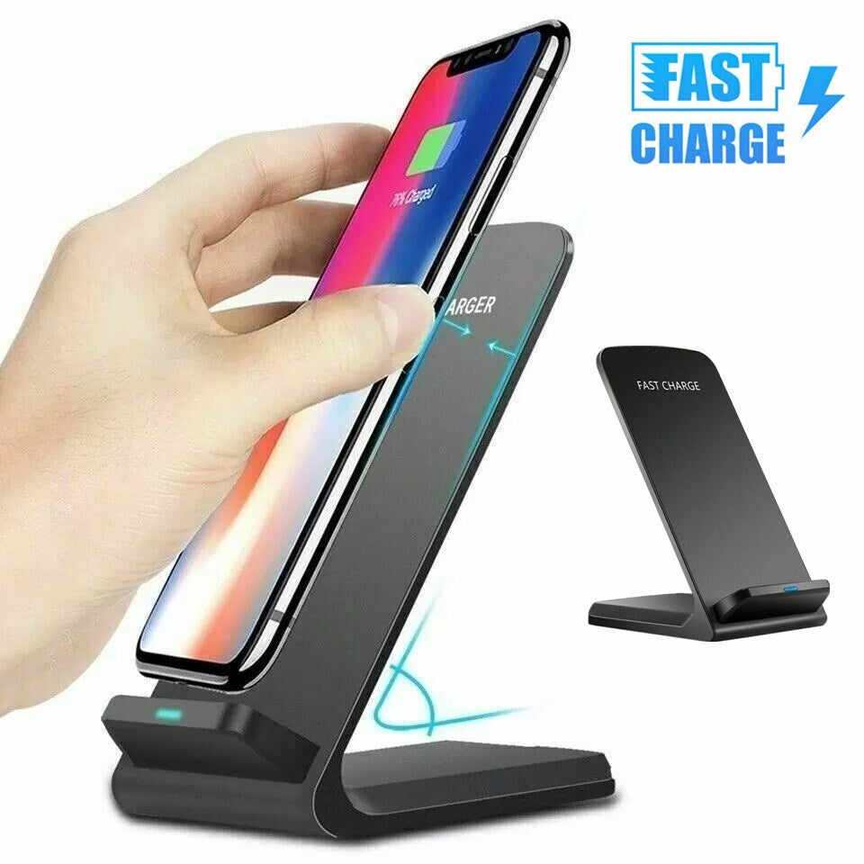 1/2 Pack 35W Wireless Fast Charger Stand Dock Cradle for Iphone Samsung Galaxy