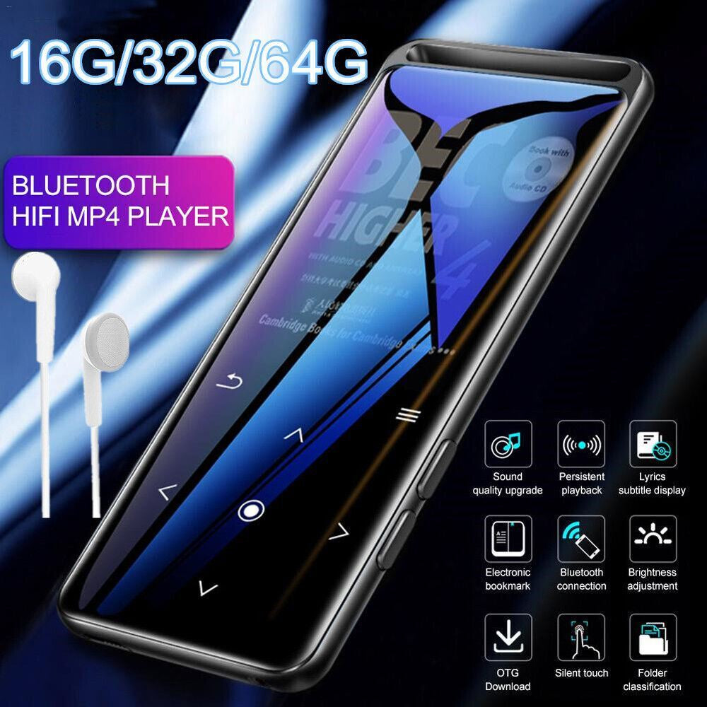 Bluetooth 5.0 MP3 Player Hifi Lossless Sound FM Radio Music Voice Recorder USA